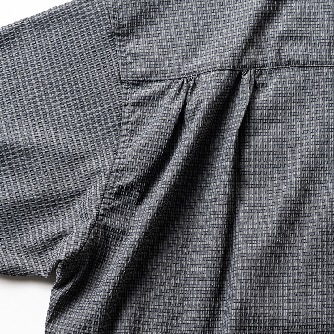 SEERSUCKER ROLL UP SHIRT
