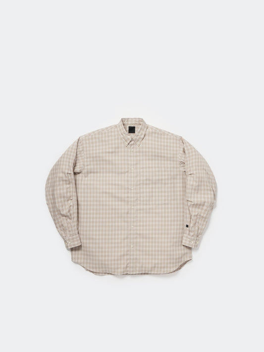 W's TECH BUTTON DOWN SHIRT L/S GREN PLAID