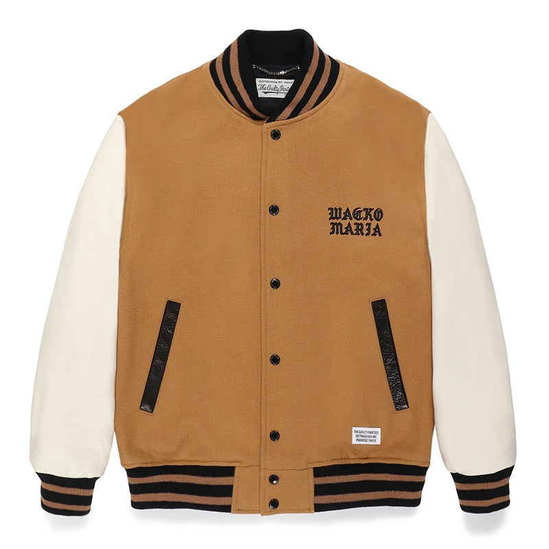 LEATHER VARSITY JACKET -B- ( TYPE-1 )