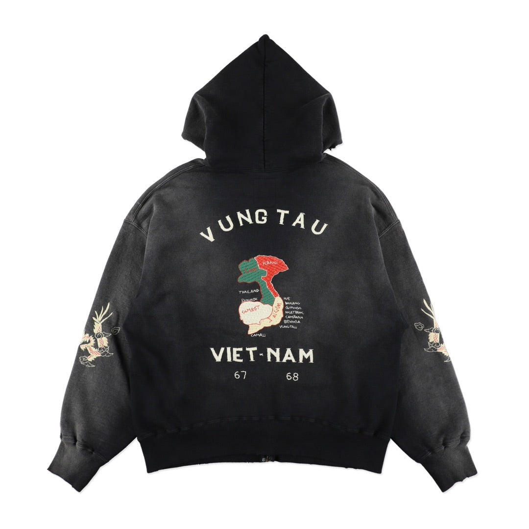 VIETNAM ZIP HOODIE AGED