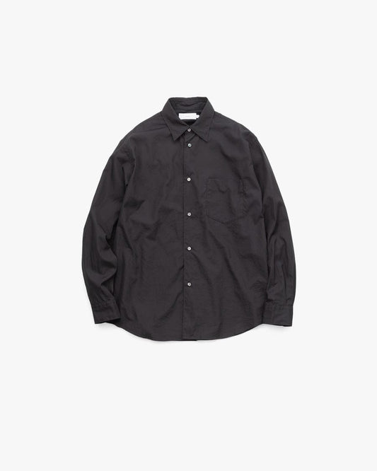 Broad Regular Collar Shirt BLACK