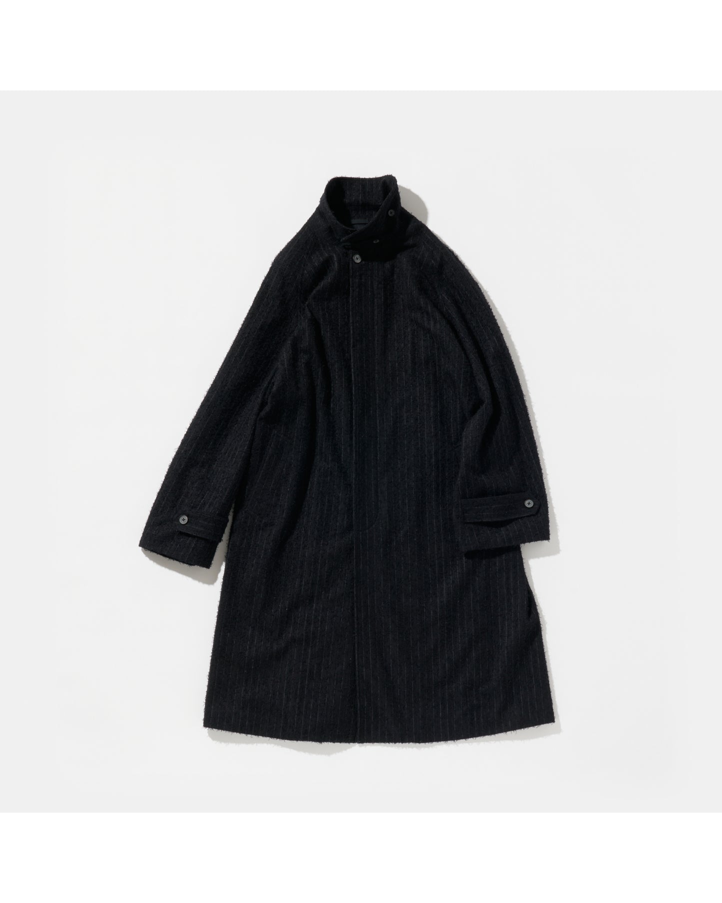 LONG COAT C BLACK STRIPE