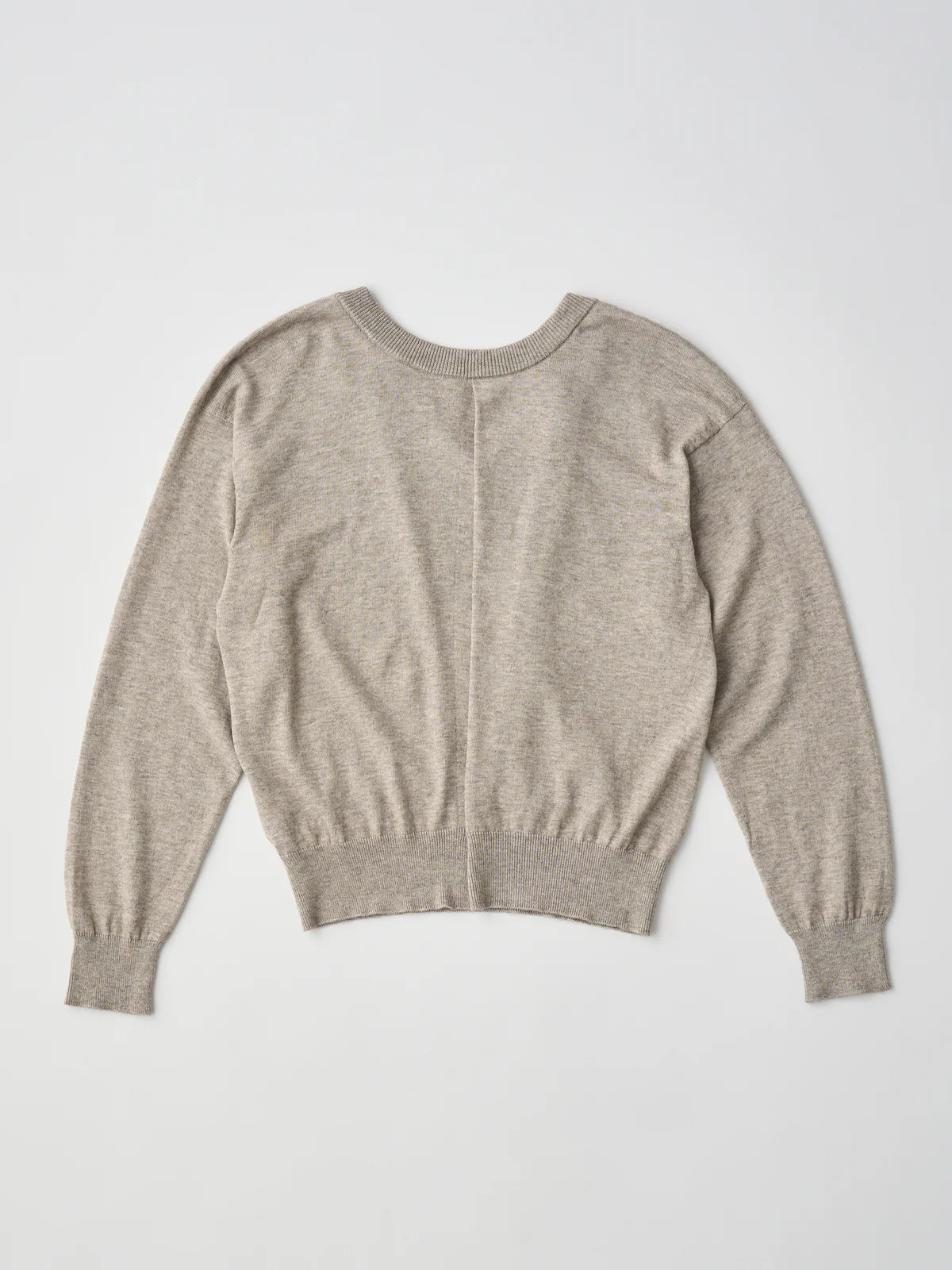 soft yak & cotton draped-front knit P/O