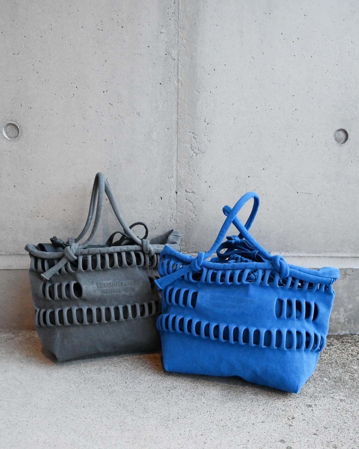 konbu knit shopping busket bag S