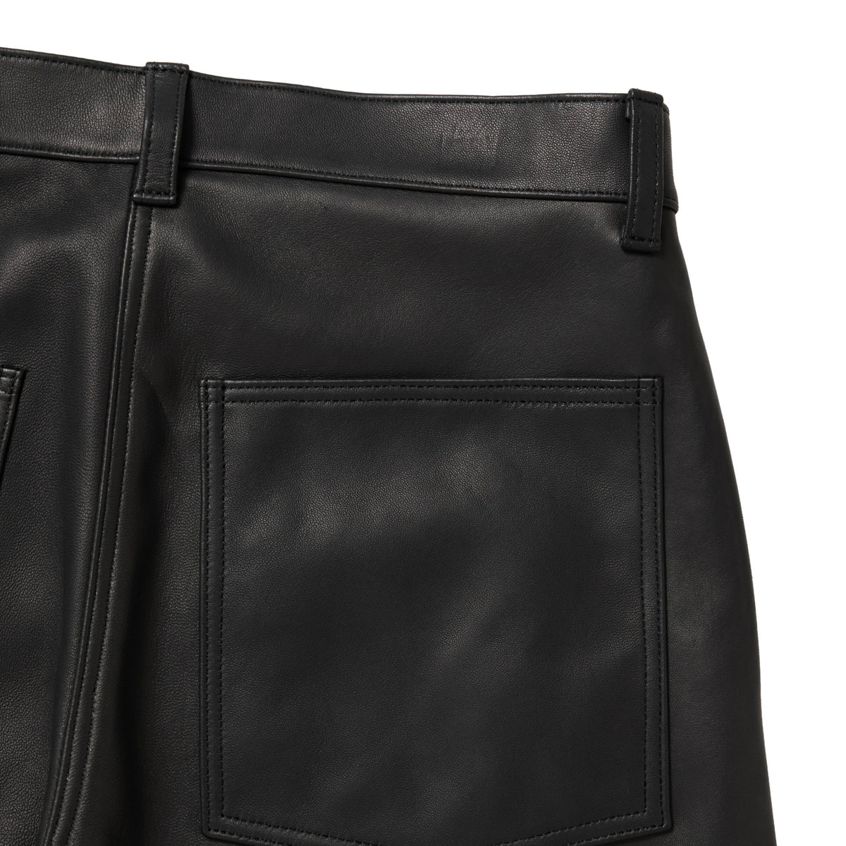 Sheep Leather Wide Leg Pants