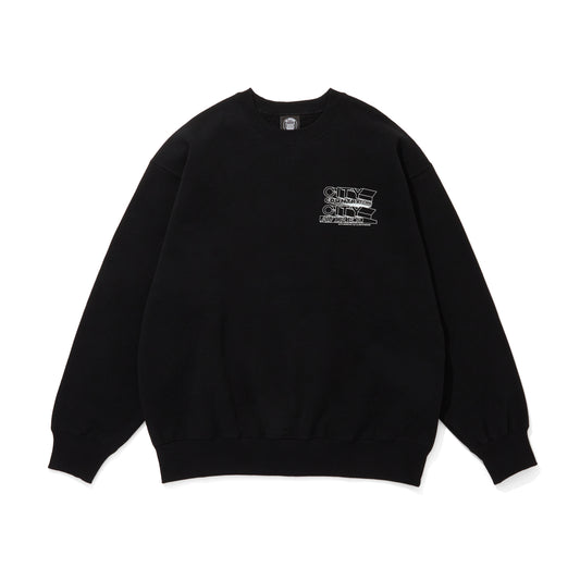 CITY COUNTRY CITY × AVIREX_APPLIQUE LOGO SWEATSHIRT
