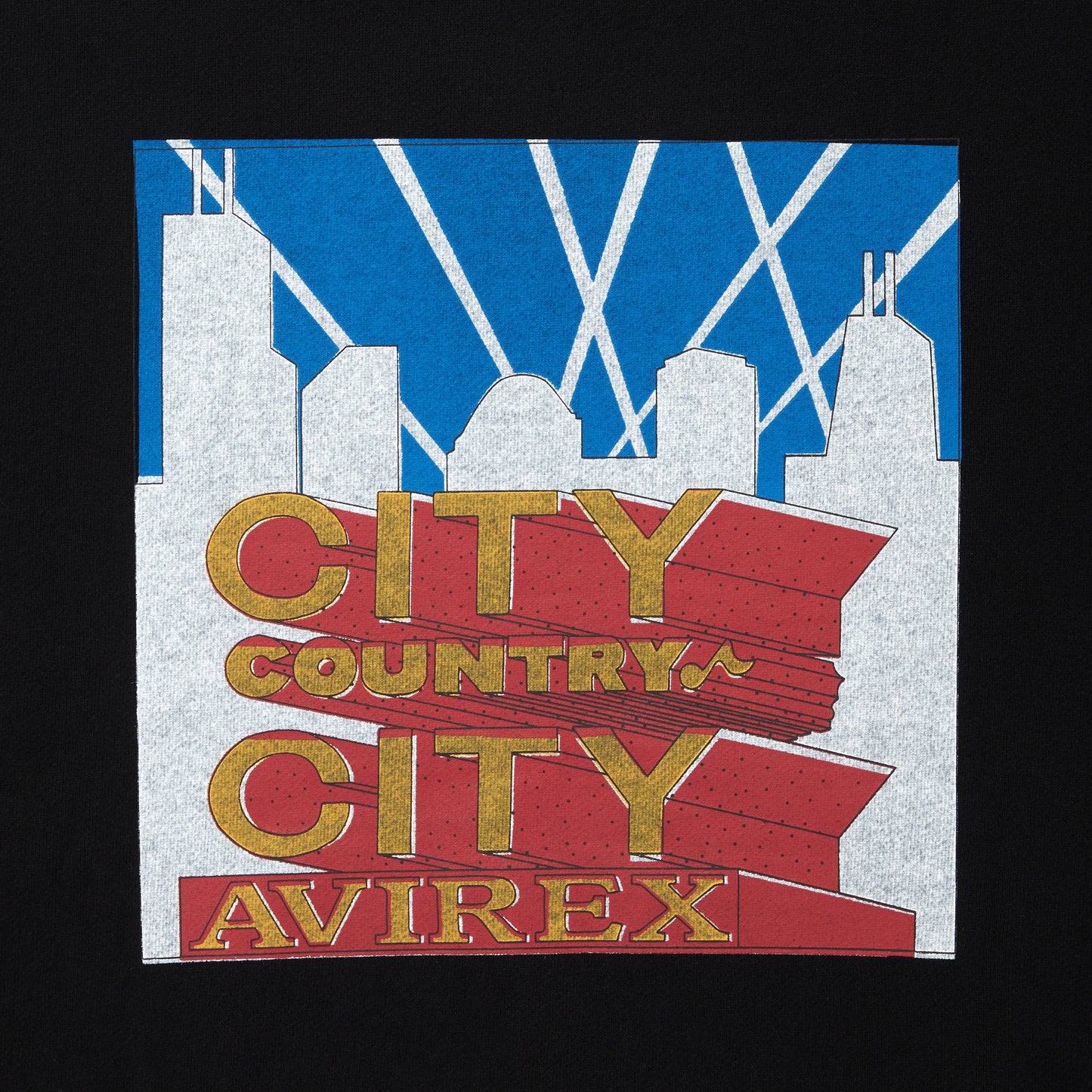 CITY COUNTRY CITY × AVIREX_APPLIQUE LOGO SWEATSHIRT