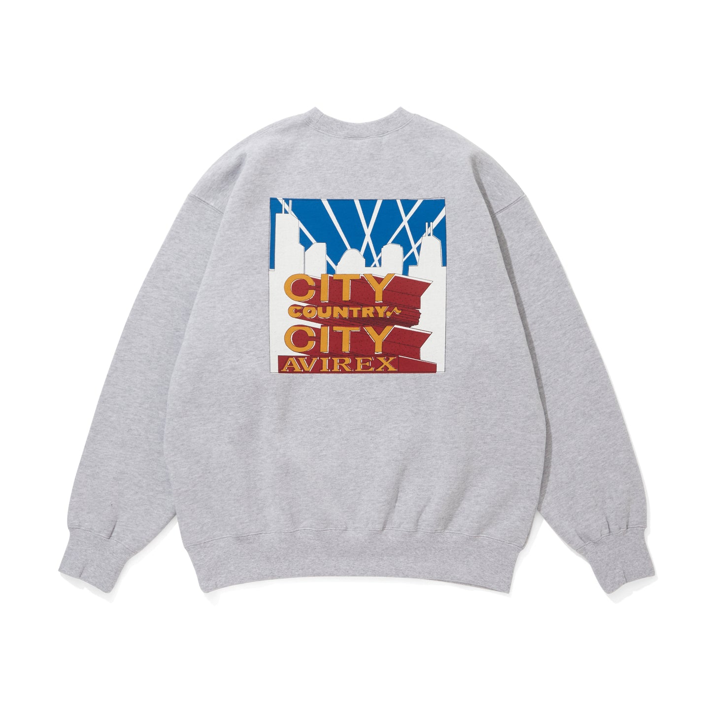 CITY COUNTRY CITY × AVIREX_APPLIQUE LOGO SWEATSHIRT