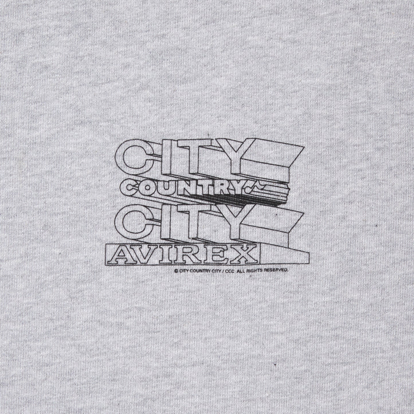 CITY COUNTRY CITY × AVIREX_APPLIQUE LOGO SWEATSHIRT