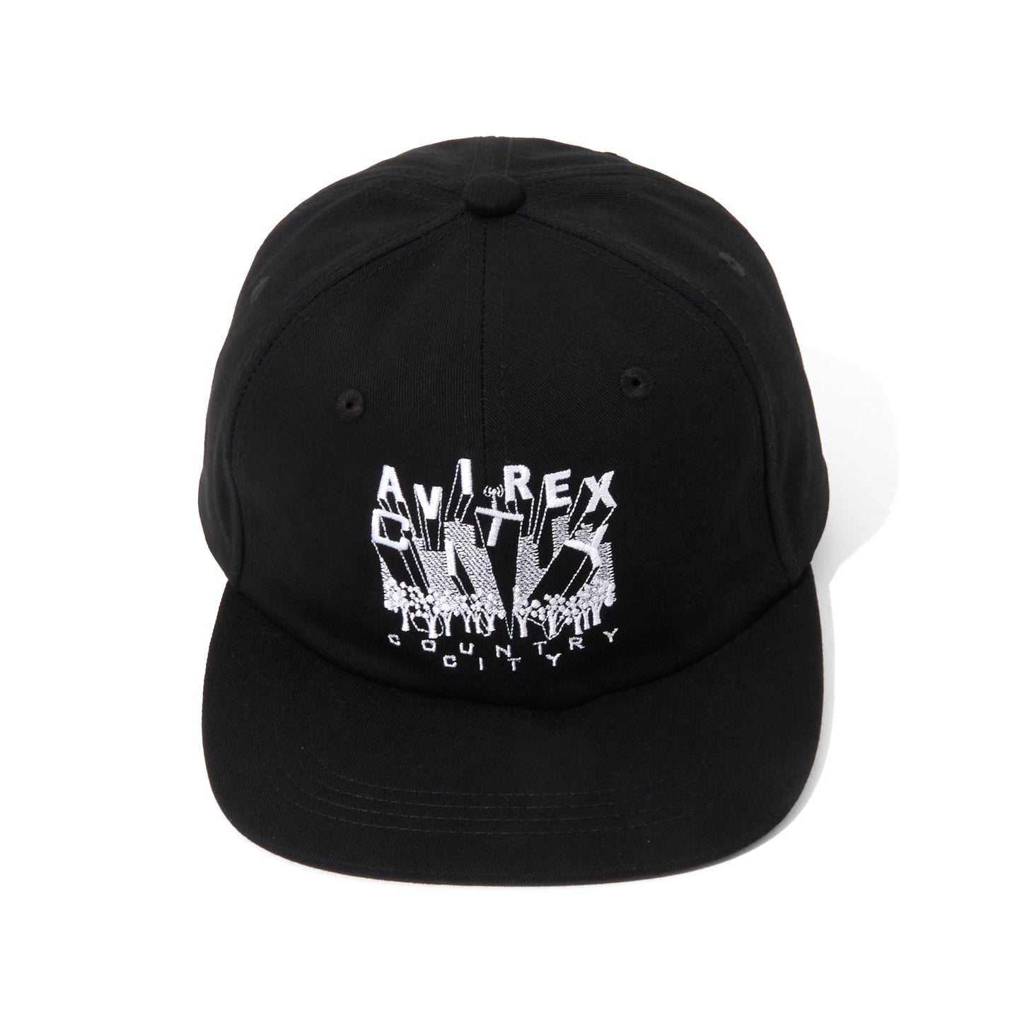 CITY COUNTRY CITY× AVIREX_EMBROIDERED LOGO COTTON TWILL CAP