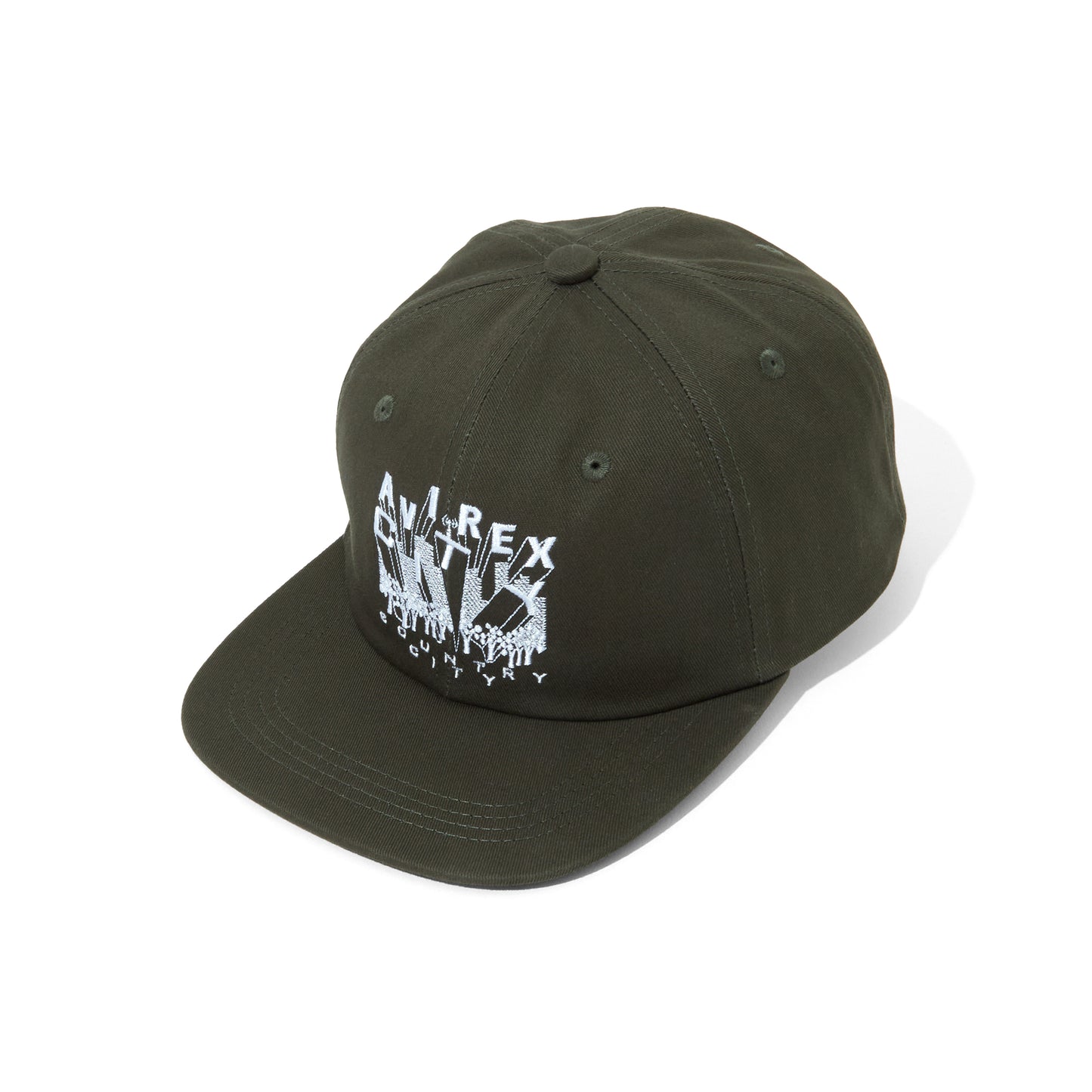 CITY COUNTRY CITY× AVIREX_EMBROIDERED LOGO COTTON TWILL CAP