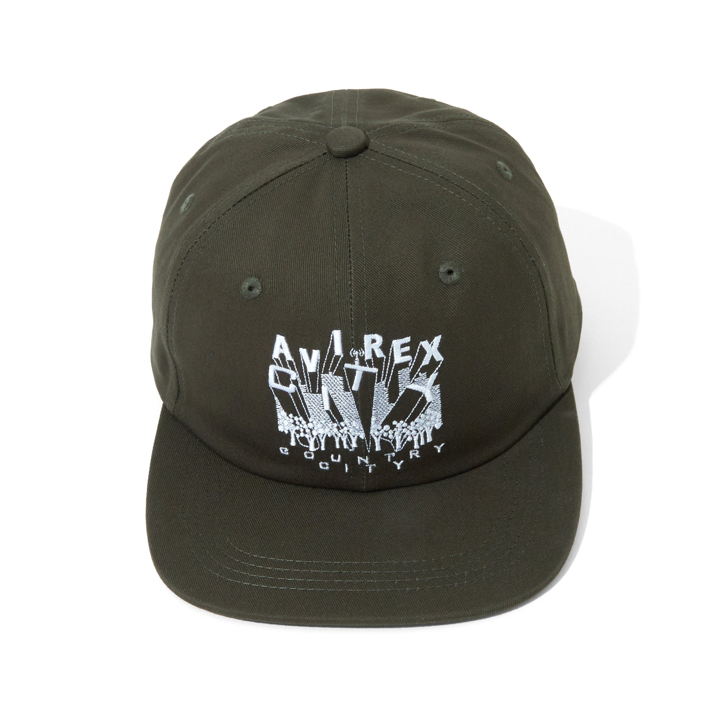 CITY COUNTRY CITY× AVIREX_EMBROIDERED LOGO COTTON TWILL CAP
