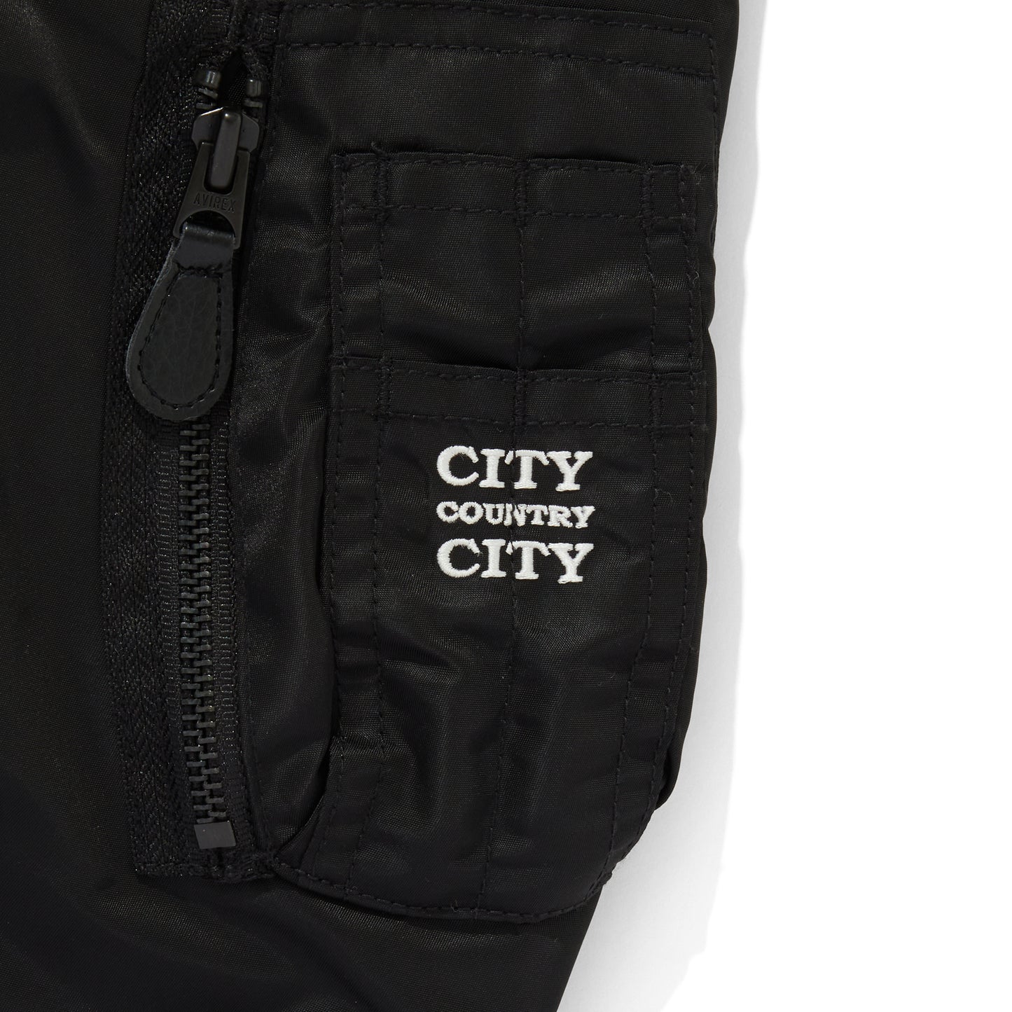 CITY COUNTRY CITY × AVIREX_APPLIQUE LOGO MA-1