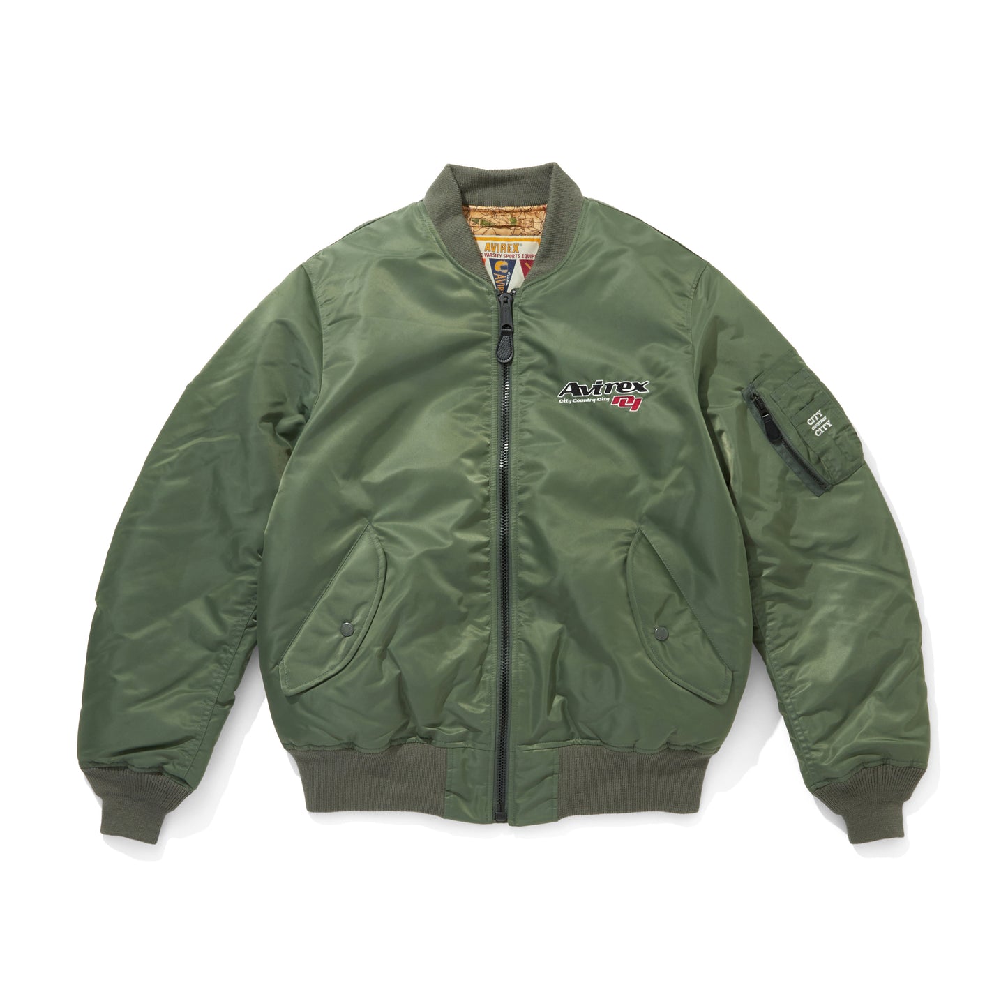 CITY COUNTRY CITY × AVIREX_APPLIQUE LOGO MA-1
