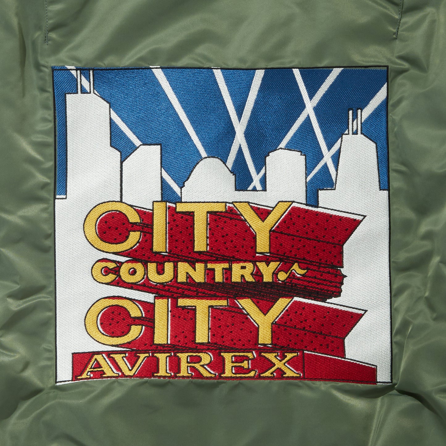 CITY COUNTRY CITY × AVIREX_APPLIQUE LOGO MA-1