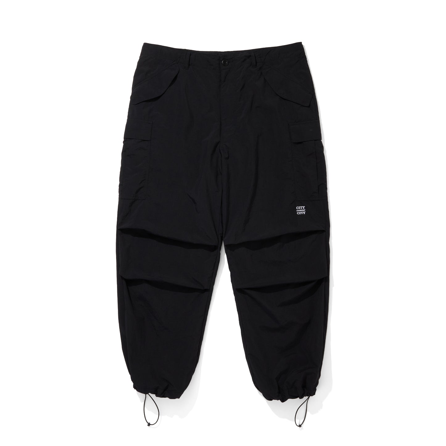 TASLAN NYLON OVER SIZE PANTS
