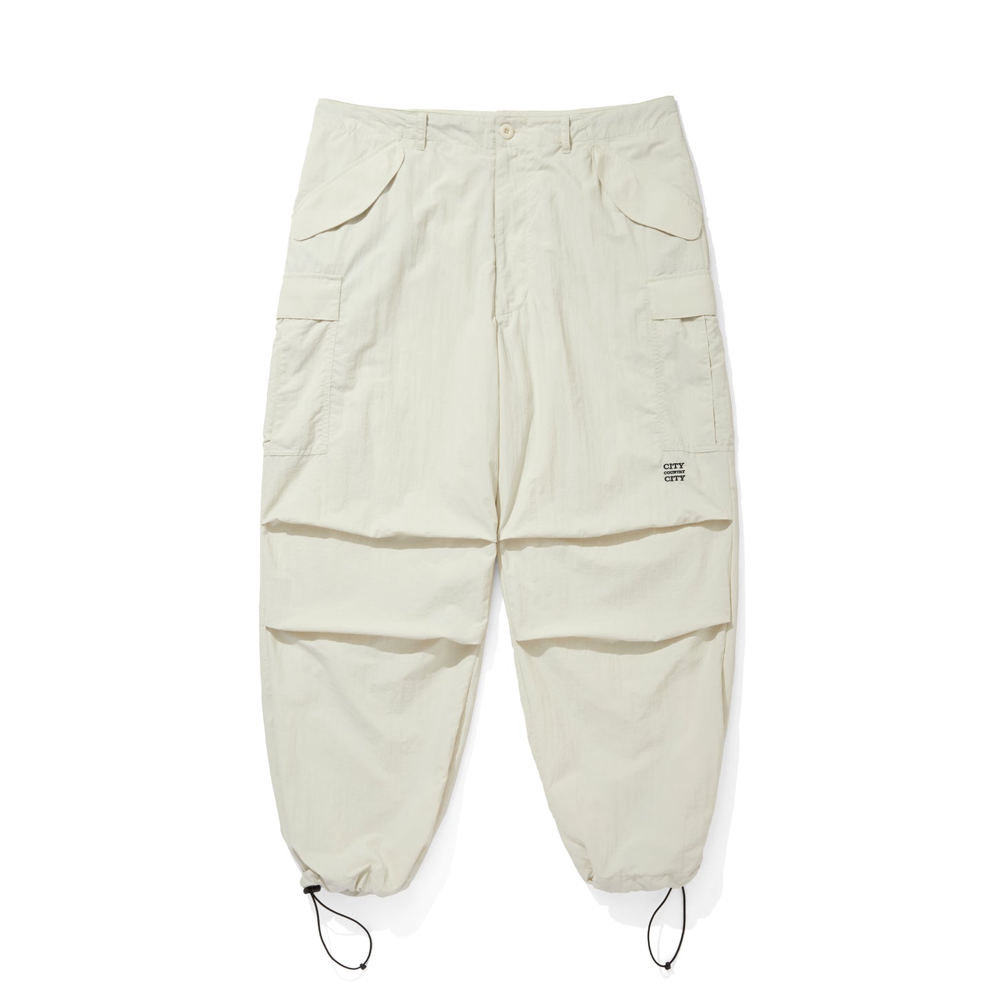 TASLAN NYLON OVER SIZE PANTS