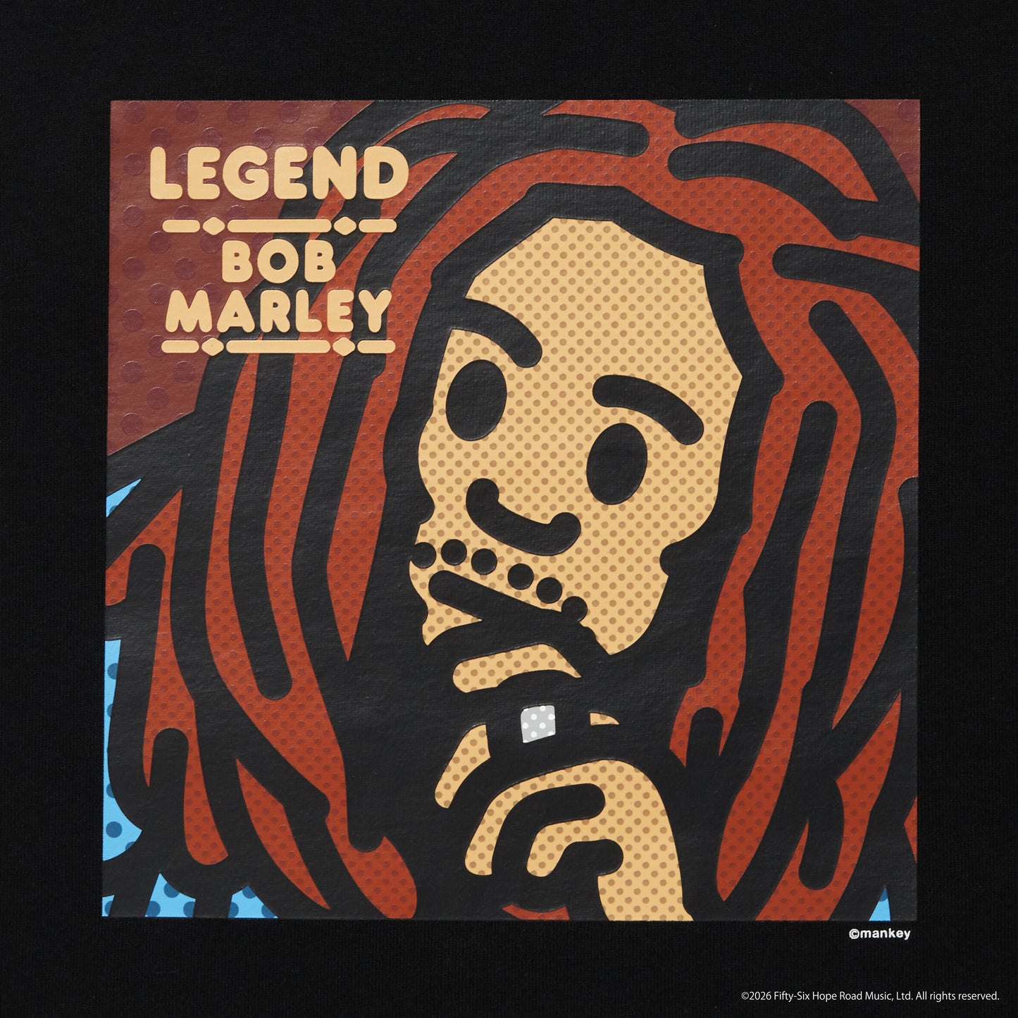 CITY COUNTRY CITY × BOB MARLEY_COTTON T-SHIRT_LEGEND