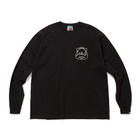 GARMENT DYE COTTON L/S T-SHIRT_MUSIC ALWAYS