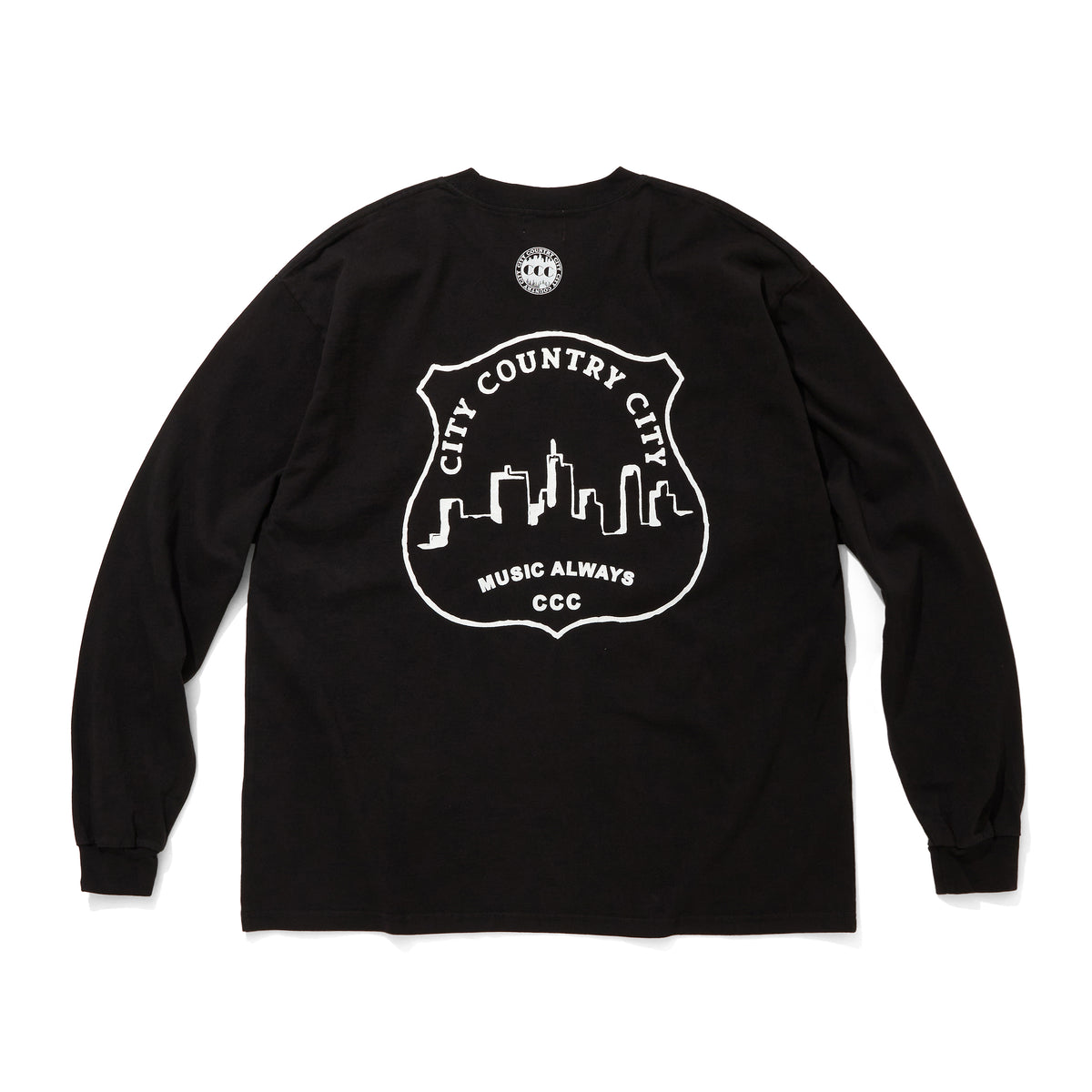GARMENT DYE COTTON L/S T-SHIRT_MUSIC ALWAYS