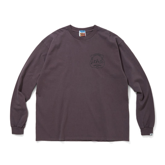 GARMENT DYE COTTON L/S T-SHIRT_MUSIC ALWAYS