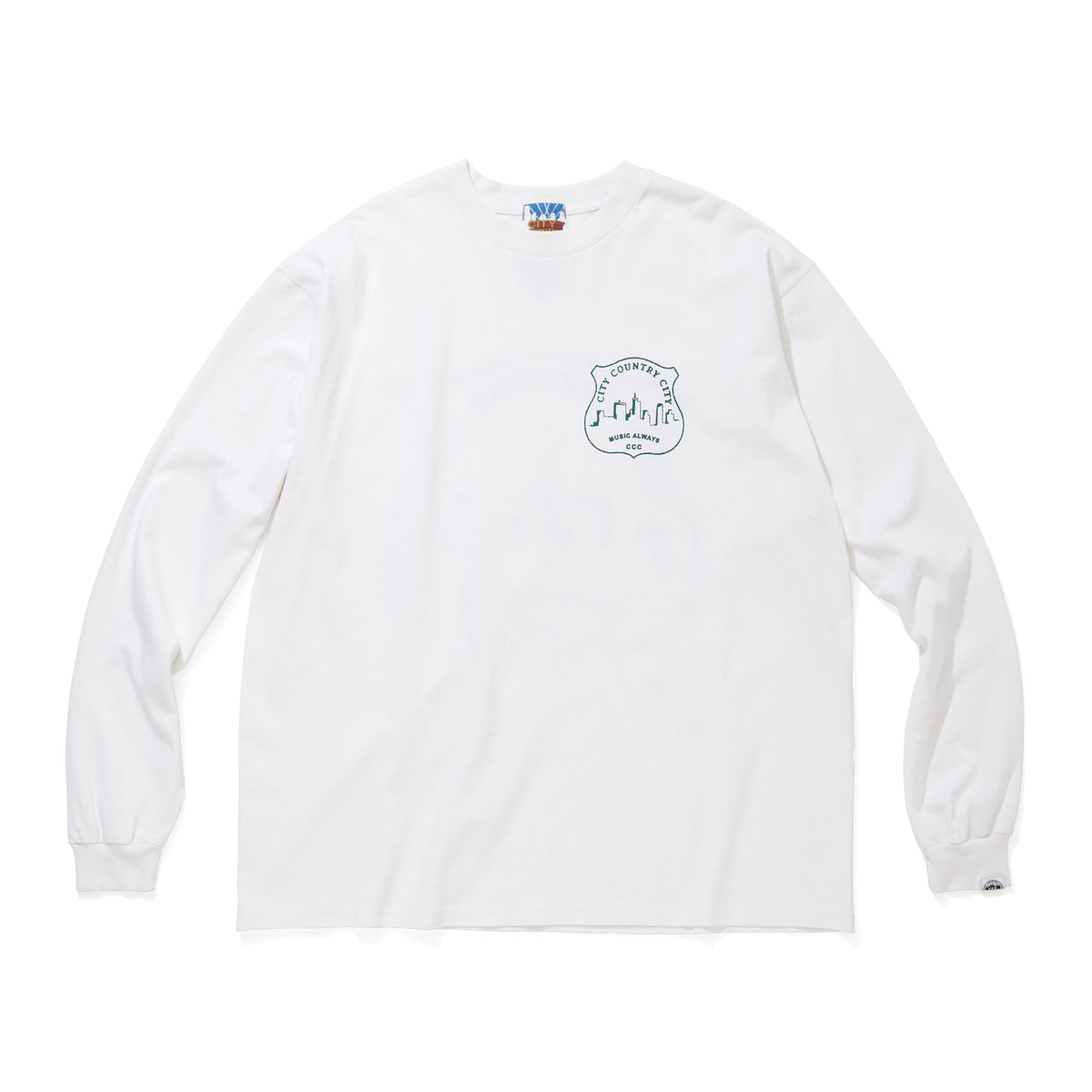 GARMENT DYE COTTON L/S T-SHIRT_MUSIC ALWAYS