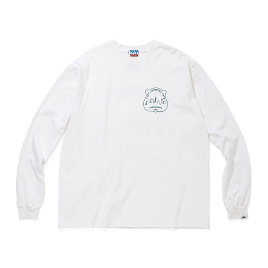GARMENT DYE COTTON L/S T-SHIRT_MUSIC ALWAYS