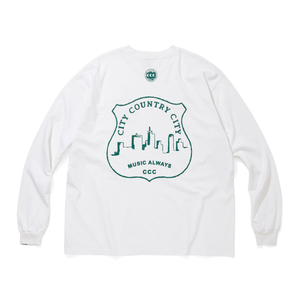 GARMENT DYE COTTON L/S T-SHIRT_MUSIC ALWAYS