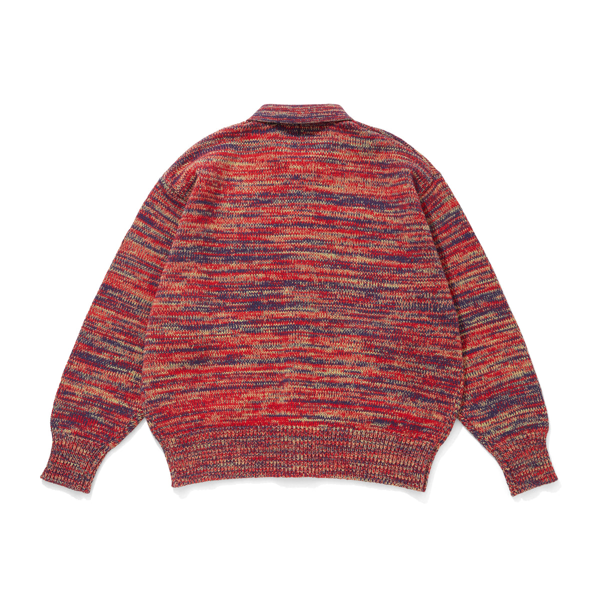 MIX KNIT CARDIGAN WITH BADGE_HOUSE