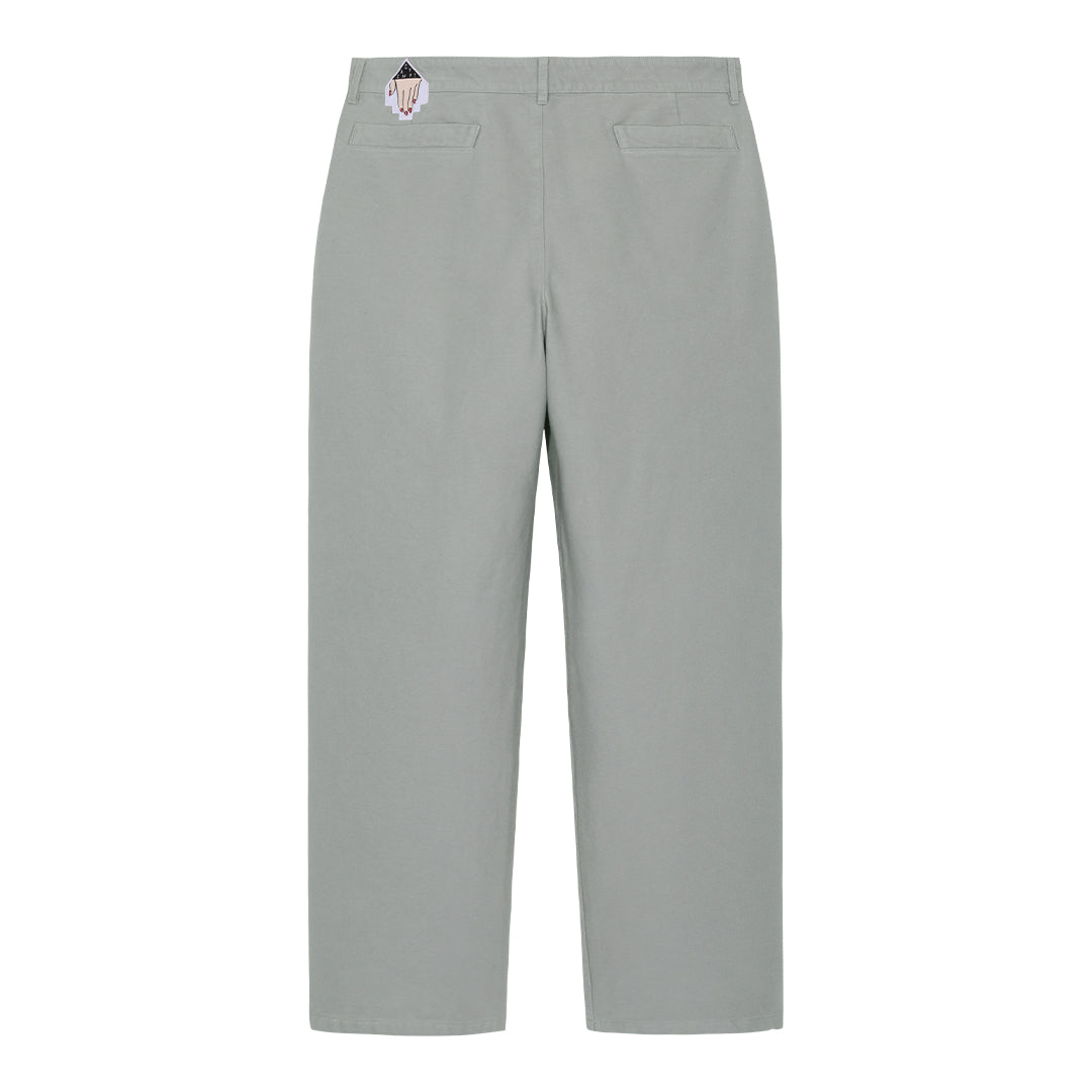 BRUSHED SOFT COTTON ONE TUCK PANTS