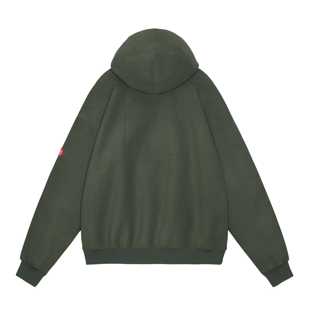 NECK SNAP FLEECE HOODY