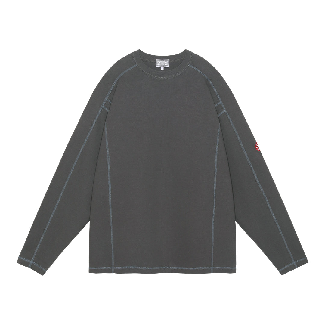 CREW NECK DBL KNIT LONG SLEEVE