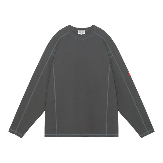 CREW NECK DBL KNIT LONG SLEEVE