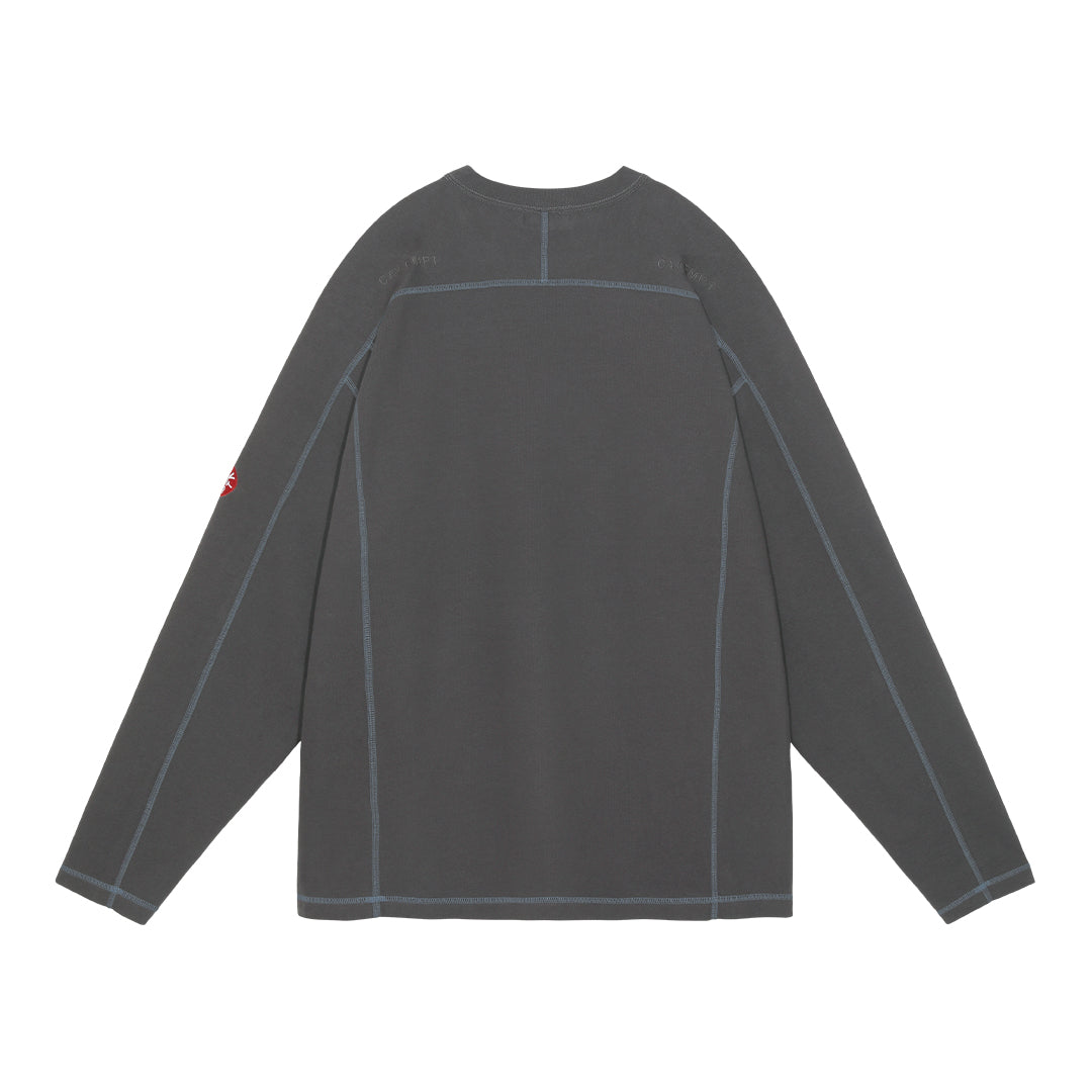 CREW NECK DBL KNIT LONG SLEEVE