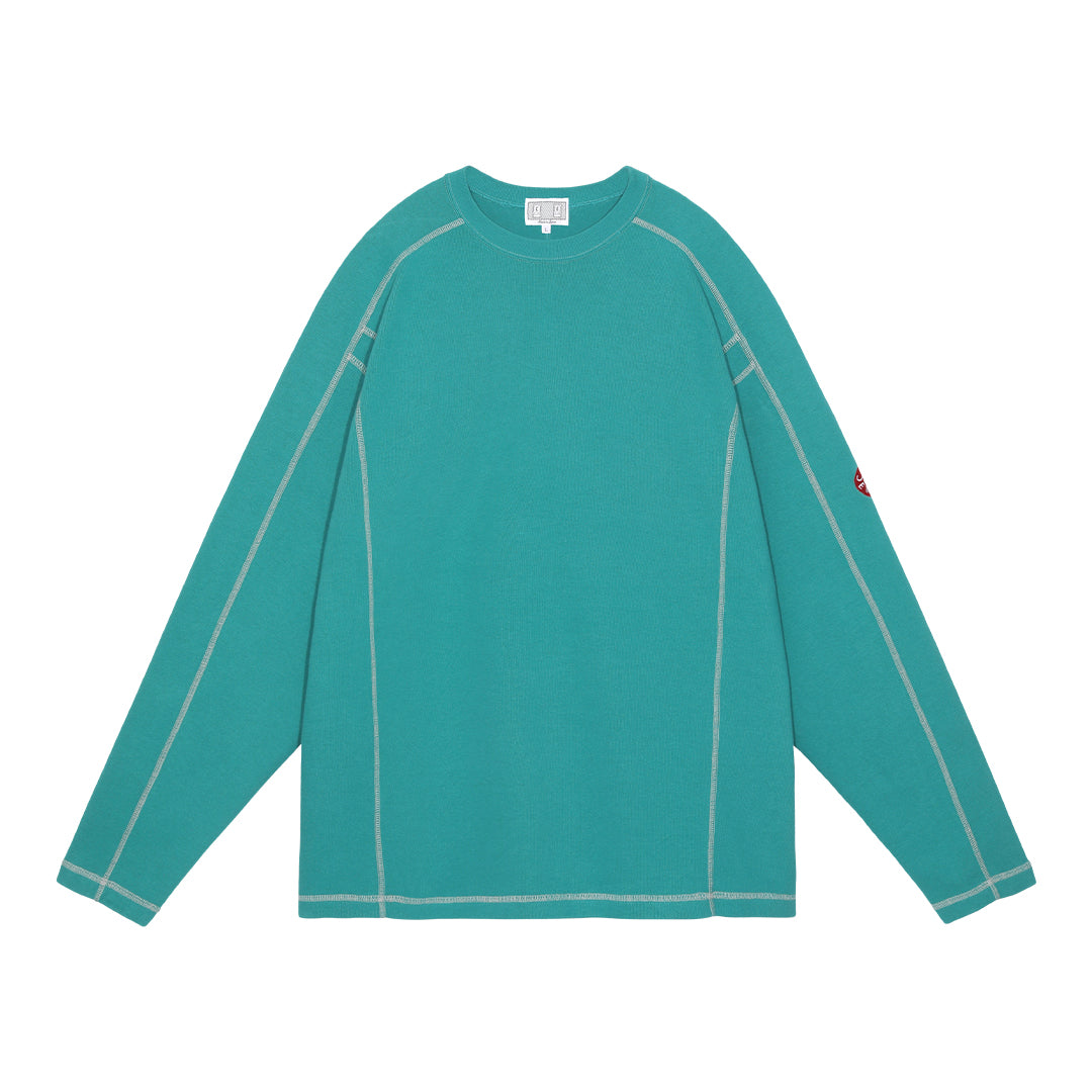 CREW NECK DBL KNIT LONG SLEEVE