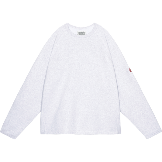 HALF PANEL RIB CREW NECK