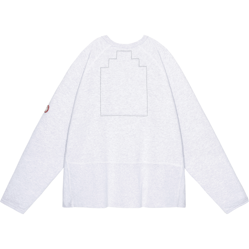 HALF PANEL RIB CREW NECK