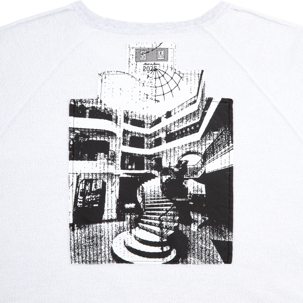 HALF PANEL RIB CREW NECK