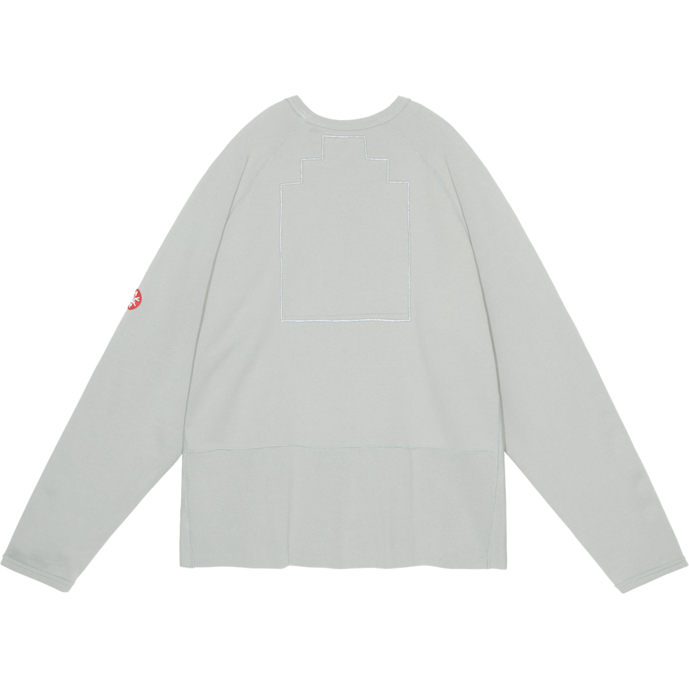 HALF PANEL RIB CREW NECK