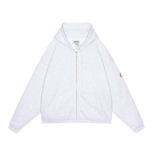 SOLID LOOSE ZIP HOODY