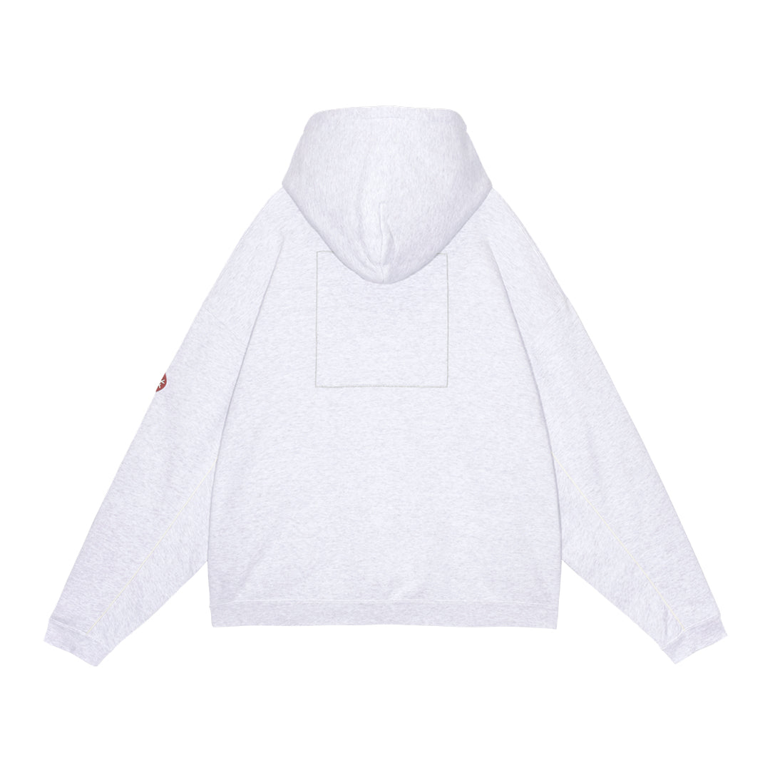 SOLID LOOSE ZIP HOODY