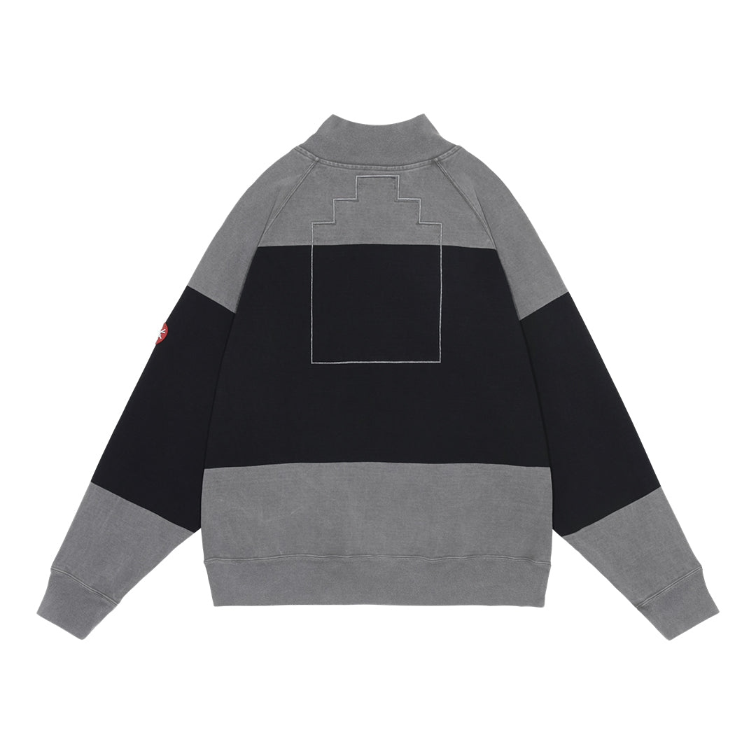 OVERDYE STRIPE HALF ZIP
