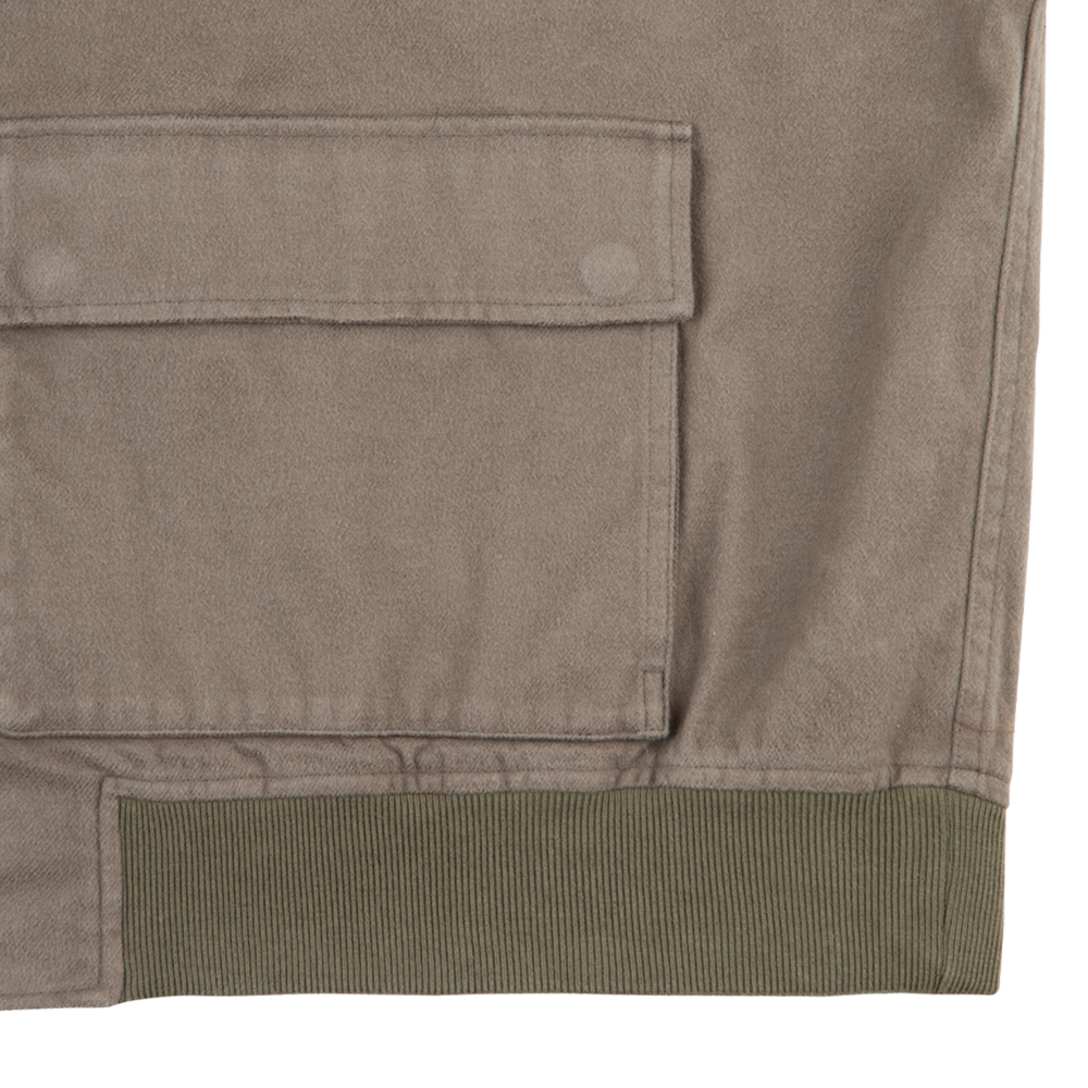 COTTON FLANNEL ZIP JACKET