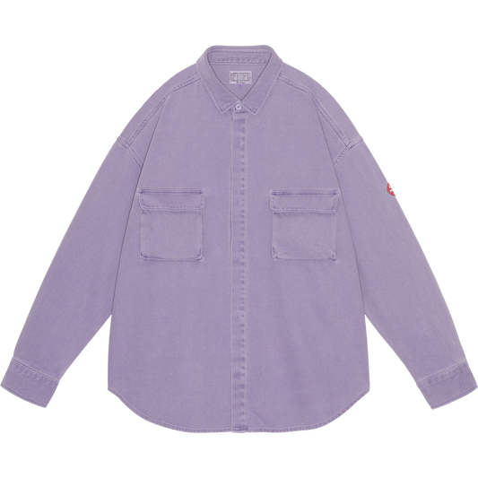 OVERDYE COTTON TWILL BIG SHIRT