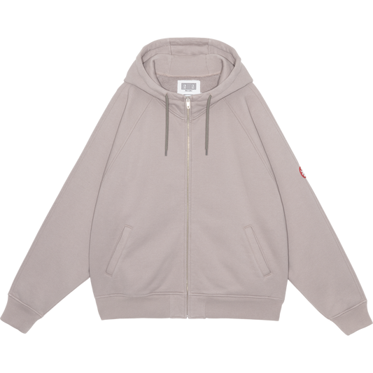 SOLID BIG HEAVY ZIP HOODY