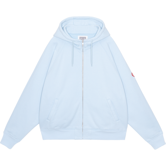 SOLID BIG HEAVY ZIP HOODY