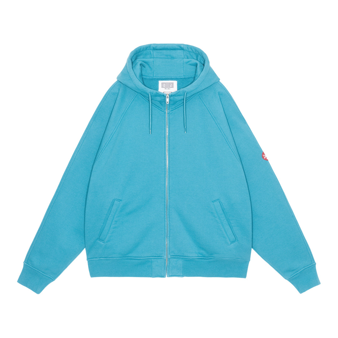 SOLID BIG HEAVY ZIP HOODY