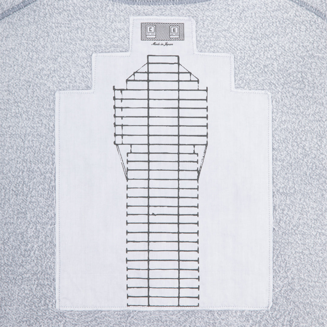 OVERDYE PANEL SHOULDER CREW NECK