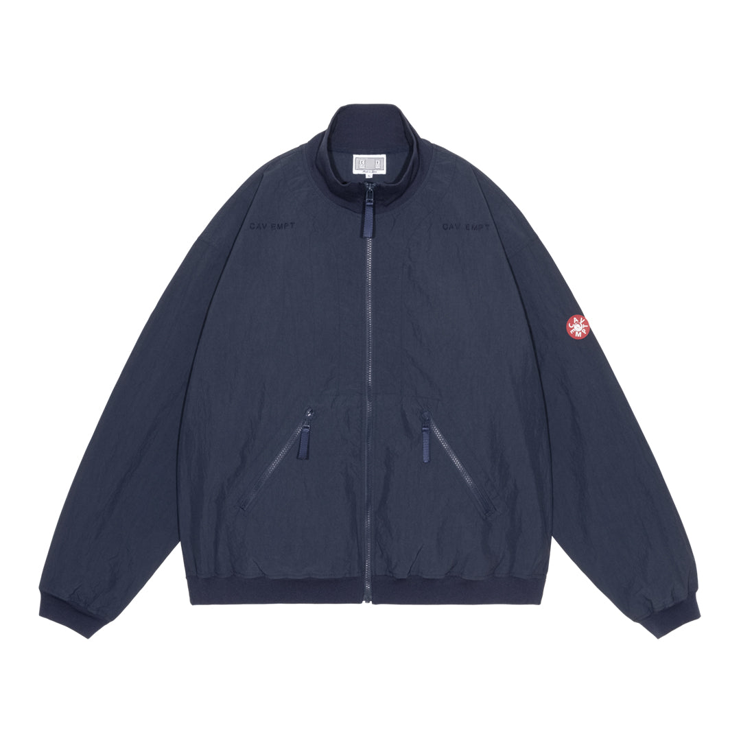 RIB COLLAR NYLON ZIP UP