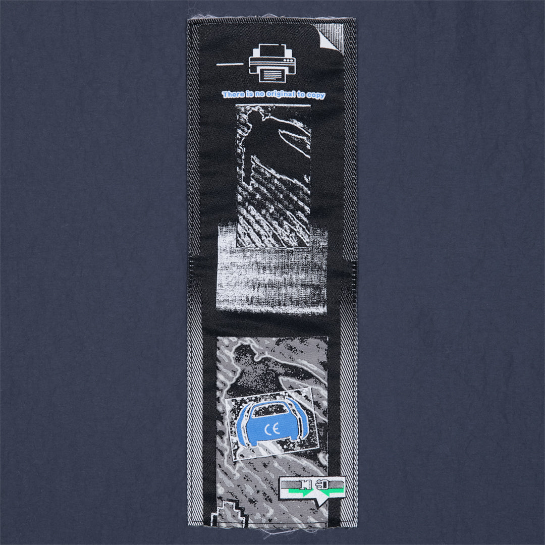 RIB COLLAR NYLON ZIP UP